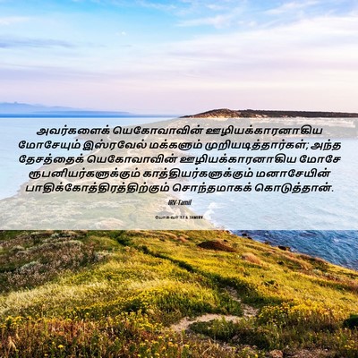 Picture 06 - யோசுவா 12:6 TAMIRV - அவர்களைக் - Bible Verse Picture