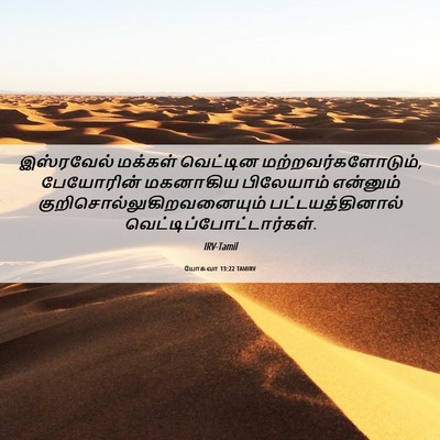 Picture 06 - யோசுவா 13:22 TAMIRV - இஸ்ரவேல் மக்கள் - Bible Verse Picture