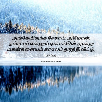 Picture 06 - யோசுவா 15:14 TAMIRV - அங்கேயிருந்த - Bible Verse Picture