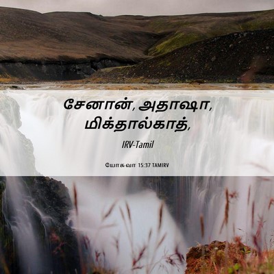Picture 06 - யோசுவா 15:37 TAMIRV - சேனான், அதாஷா, - Bible Verse Picture