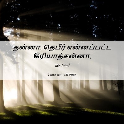Picture 06 - யோசுவா 15:49 TAMIRV - தன்னா, தெபீர் - Bible Verse Picture