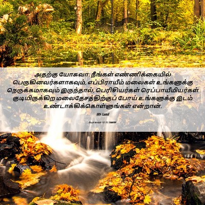 Picture 06 - யோசுவா 17:15 TAMIRV - அதற்கு யோசுவா: - Bible Verse Picture