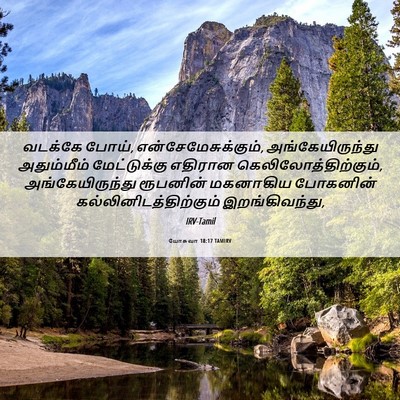 Picture 06 - யோசுவா 18:17 TAMIRV - வடக்கே போய், - Bible Verse Picture