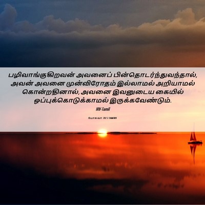 Picture 06 - யோசுவா 20:5 TAMIRV - பழிவாங்குகிறவன் - Bible Verse Picture