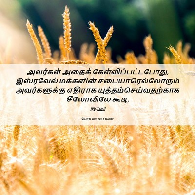 Picture 06 - யோசுவா 22:12 TAMIRV - அவர்கள் அதைக் - Bible Verse Picture