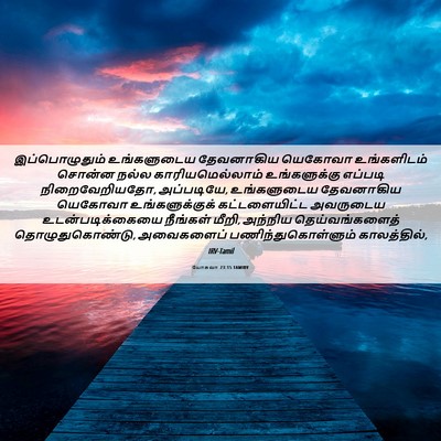 Picture 06 - யோசுவா 23:15 TAMIRV - இப்பொழுதும் - Bible Verse Picture