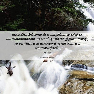 Picture 06 - யோசுவா 4:11 TAMIRV - மக்களெல்லோரும் - Bible Verse Picture