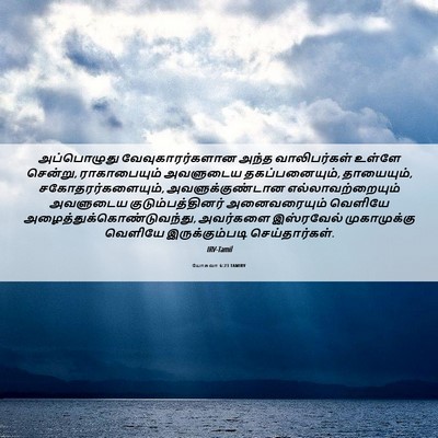 Picture 06 - யோசுவா 6:23 TAMIRV - அப்பொழுது - Bible Verse Picture