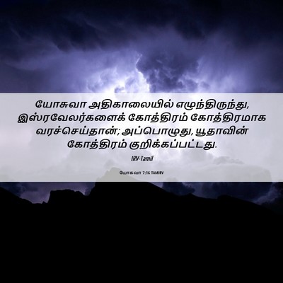 Picture 06 - யோசுவா 7:16 TAMIRV - யோசுவா - Bible Verse Picture