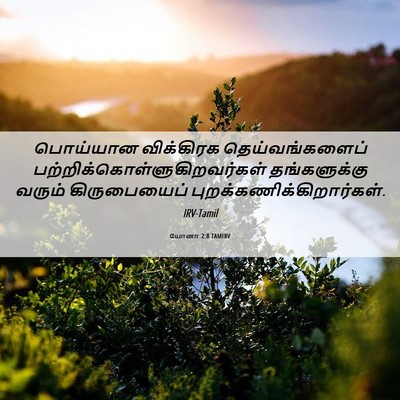 Picture 06 - யோனா 2:8 TAMIRV - பொய்யான விக்கிரக - Bible Verse Picture