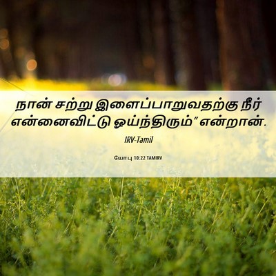 Picture 06 - யோபு 10:22 TAMIRV - நான் சற்று - Bible Verse Picture