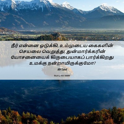 Picture 06 - யோபு 10:3 TAMIRV - நீர் என்னை - Bible Verse Picture