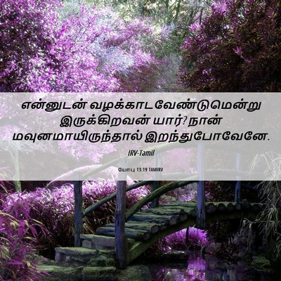 Picture 06 - யோபு 13:19 TAMIRV - என்னுடன் - Bible Verse Picture