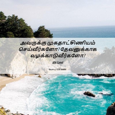 Picture 06 - யோபு 13:8 TAMIRV - அவருக்கு - Bible Verse Picture