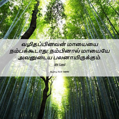 Picture 06 - யோபு 15:31 TAMIRV - வழிதப்பினவன் - Bible Verse Picture