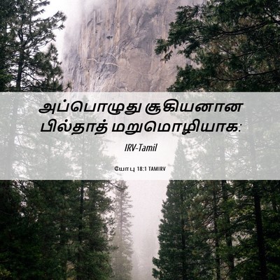 Picture 06 - யோபு 18:1 TAMIRV - அப்பொழுது - Bible Verse Picture