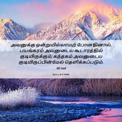 Picture 06 - யோபு 18:15 TAMIRV - அவனுக்கு - Bible Verse Picture