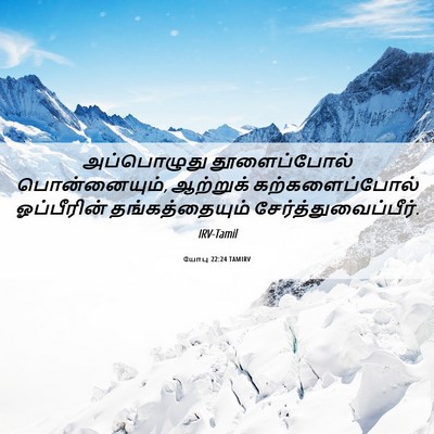 Picture 06 - யோபு 22:24 TAMIRV - அப்பொழுது - Bible Verse Picture