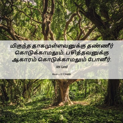 Picture 06 - யோபு 22:7 TAMIRV - மிகுந்த - Bible Verse Picture