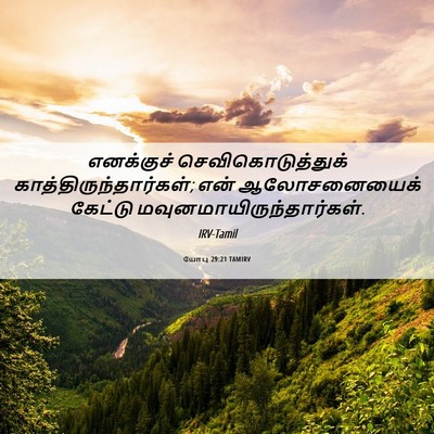 Picture 06 - யோபு 29:21 TAMIRV - எனக்குச் - Bible Verse Picture