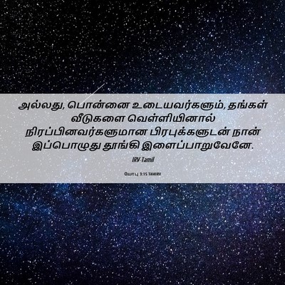 Picture 06 - யோபு 3:15 TAMIRV - அல்லது, பொன்னை - Bible Verse Picture