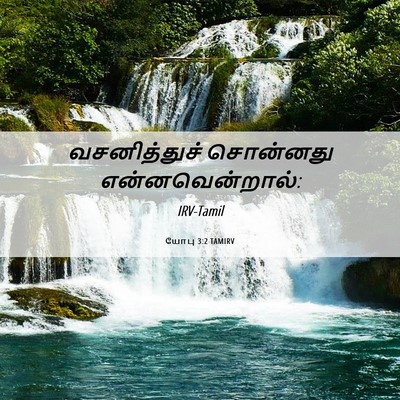 Picture 06 - யோபு 3:2 TAMIRV - வசனித்துச் - Bible Verse Picture
