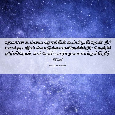 Picture 06 - யோபு 30:20 TAMIRV - தேவனே உம்மை - Bible Verse Picture