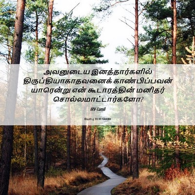 Picture 06 - யோபு 31:31 TAMIRV - அவனுடைய - Bible Verse Picture