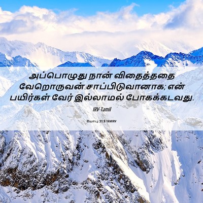 Picture 06 - யோபு 31:8 TAMIRV - அப்பொழுது நான் - Bible Verse Picture