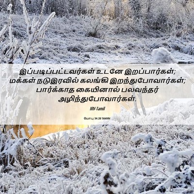 Picture 06 - யோபு 34:20 TAMIRV -  - Bible Verse Picture