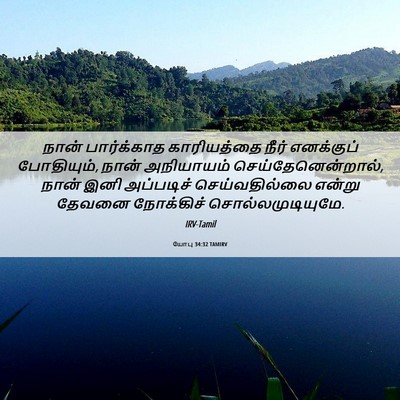 Picture 06 - யோபு 34:32 TAMIRV - நான் பார்க்காத - Bible Verse Picture