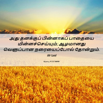 Picture 06 - யோபு 41:32 TAMIRV - அது தனக்குப் - Bible Verse Picture
