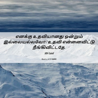 Picture 06 - யோபு 6:13 TAMIRV - எனக்கு உதவியானது - Bible Verse Picture