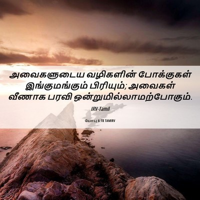 Picture 06 - யோபு 6:18 TAMIRV - அவைகளுடைய - Bible Verse Picture