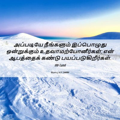 Picture 06 - யோபு 6:21 TAMIRV - அப்படியே - Bible Verse Picture