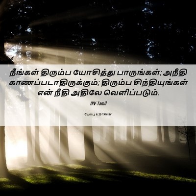 Picture 06 - யோபு 6:29 TAMIRV - நீங்கள் திரும்ப - Bible Verse Picture