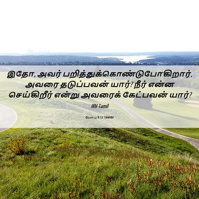 Picture 06 - யோபு 9:12 TAMIRV - இதோ, அவர் - Bible Verse Picture