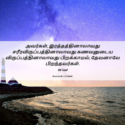 Picture 06 - யோவான் 1:13 TAMIRV - அவர்கள், - Bible Verse Picture