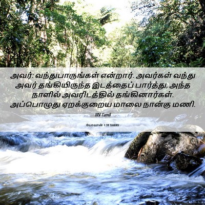 Picture 06 - யோவான் 1:39 TAMIRV - அவர்: - Bible Verse Picture