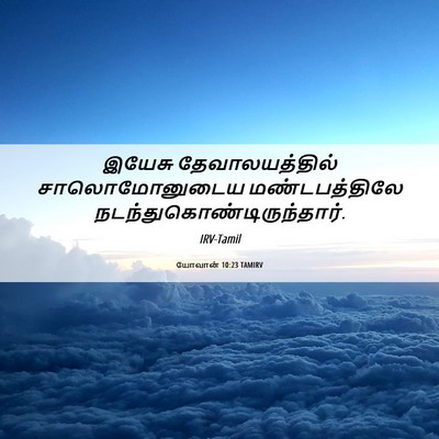 Picture 06 - யோவான் 10:23 TAMIRV - இயேசு - Bible Verse Picture