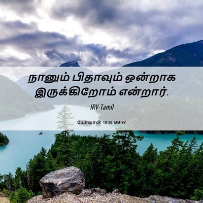 Picture 06 - யோவான் 10:30 TAMIRV - நானும் பிதாவும் - Bible Verse Picture