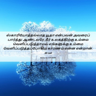 Picture 06 - யோவான் 14:22 TAMIRV - ஸ்காரியோத்தல்லாத - Bible Verse Picture