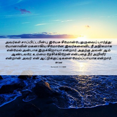Picture 06 - யோவான் 21:15 TAMIRV - அவர்கள் - Bible Verse Picture