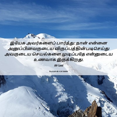 Picture 06 - யோவான் 4:34 TAMIRV - இயேசு அவர்களைப் - Bible Verse Picture