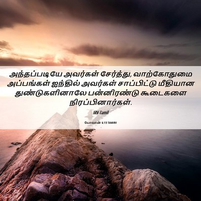 Picture 06 - யோவான் 6:13 TAMIRV - அந்தப்படியே - Bible Verse Picture