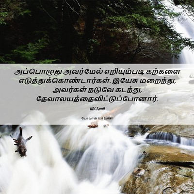 Picture 06 - யோவான் 8:59 TAMIRV - அப்பொழுது - Bible Verse Picture