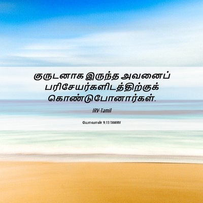 Picture 06 - யோவான் 9:13 TAMIRV - குருடனாக இருந்த - Bible Verse Picture