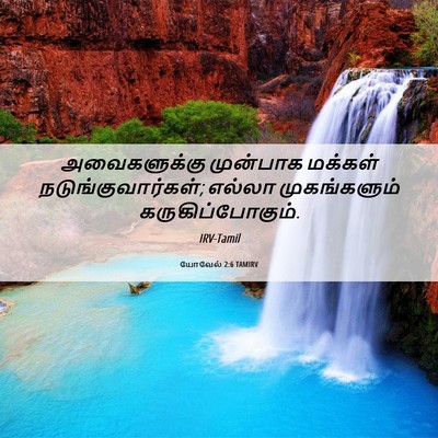 Picture 06 - யோவேல் 2:6 TAMIRV - அவைகளுக்கு - Bible Verse Picture