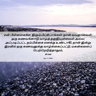 Picture 06 - ரூத் 1:12 TAMIRV - என் பிள்ளைகளே, - Bible Verse Picture