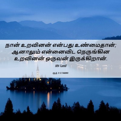 Picture 06 - ரூத் 3:12 TAMIRV - நான் உறவினன் - Bible Verse Picture